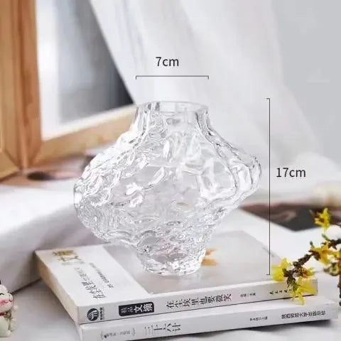 Glass Vase | Transparent Flower Arrangement | Terrarium