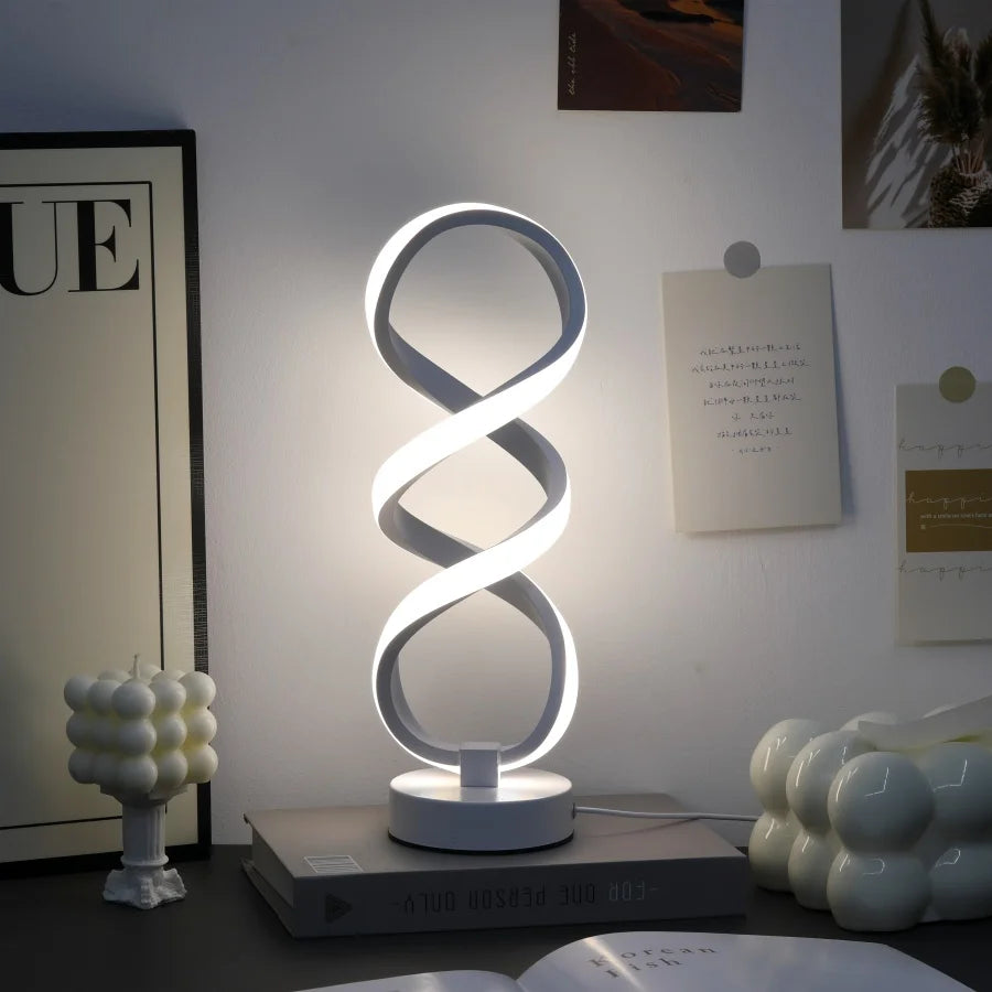 Modern Artistic Desk Lamp - USB Powered with Three-Color Lighting