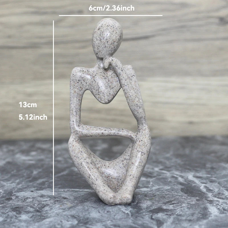 Thinker Statue - Abstract Yoga Figurine | Nordic Home Decor