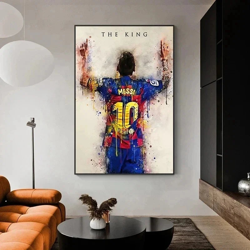 Soccer Stars Poster, Decorative Painting Wall Art -for Room Decoration