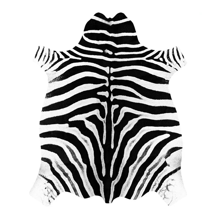 Faux Cowhide Rug - Irregular Shape Statement Piece