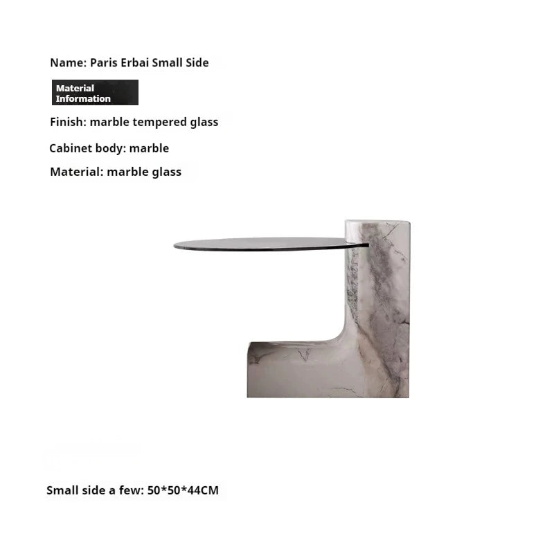 100% Pure Calacata Viola Marble Round Coffee Table with Black Marquina Base - Luxury Living Room Center Table for Home Decor