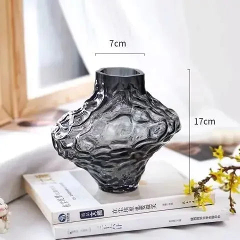 Glass Vase | Transparent Flower Arrangement | Terrarium