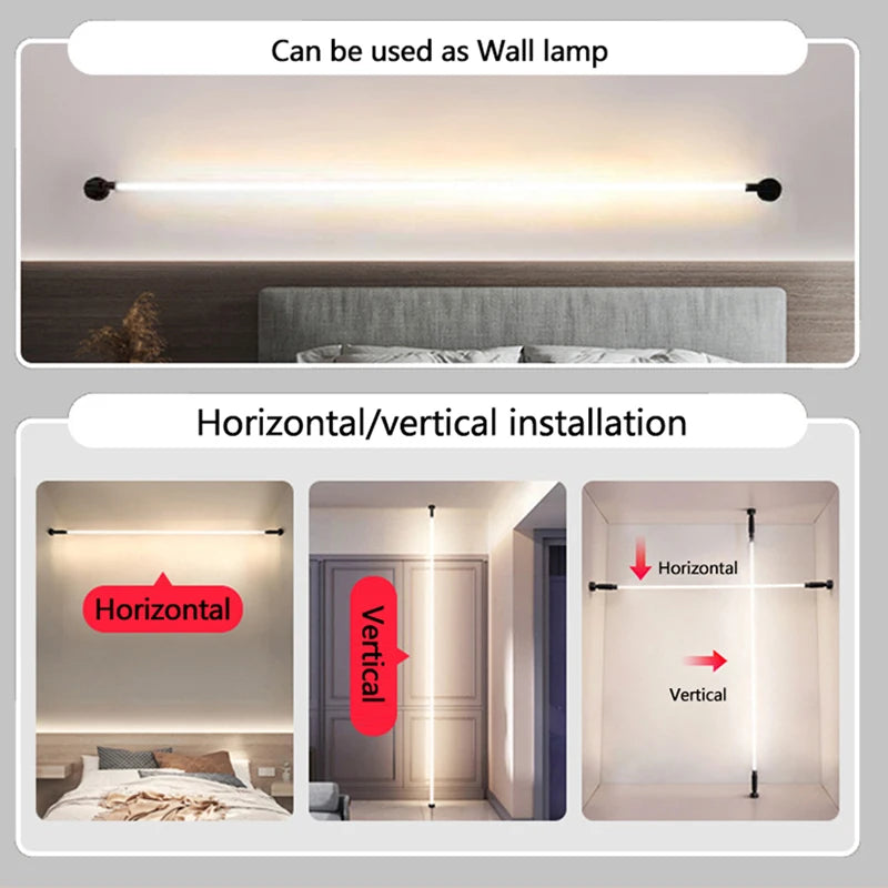 360° Rotatable Silicone Floor Lamp - Modern Minimalist Design, 100cm