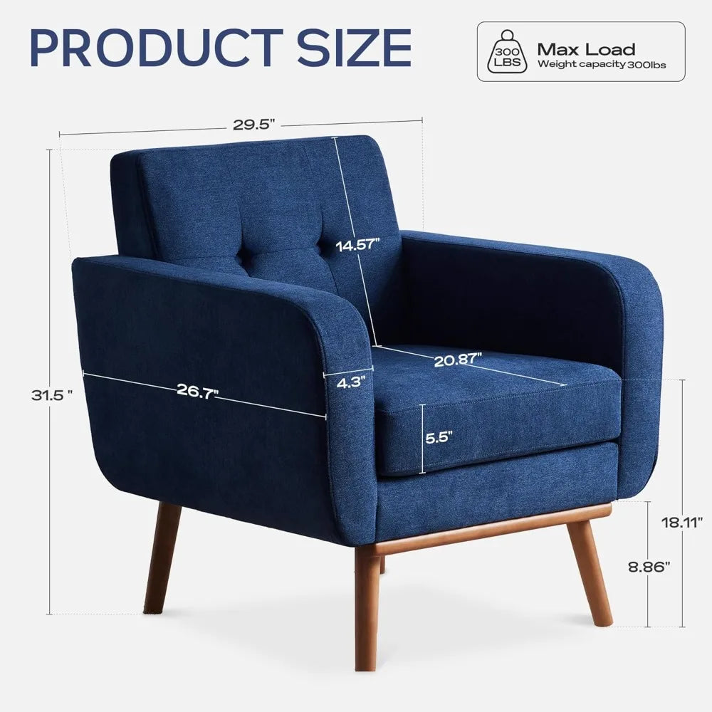 Button-Tufted Sofa Set – Upholstered Living Room Collection