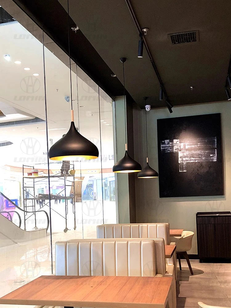 Pendant Light: Industrial Black Ceiling Lamp for Restaurant, Dining & Bar