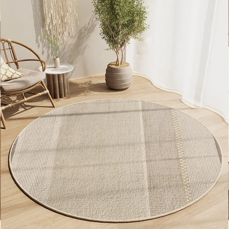 Round Faux Wool Area Rug - Multiple Designs - 60cm or 80cm