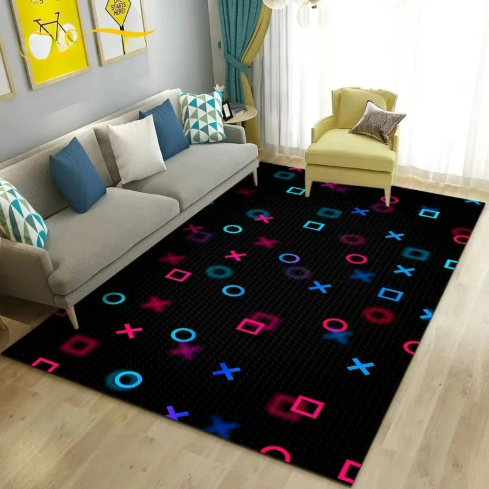 Gamepad Rug - Gaming Room Floor Mat