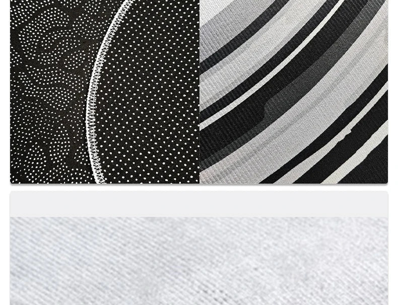 Semicircular Entrance Mat - Marble Texture Anti-Slip Door Rug