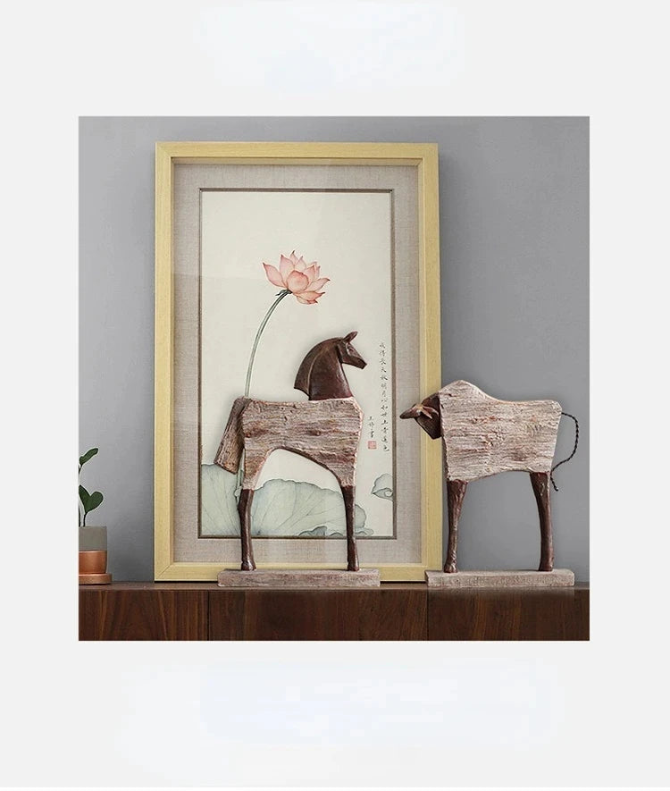 Abstract Horse Statue - Modern Art Sculpture | Desktop Room Decoration