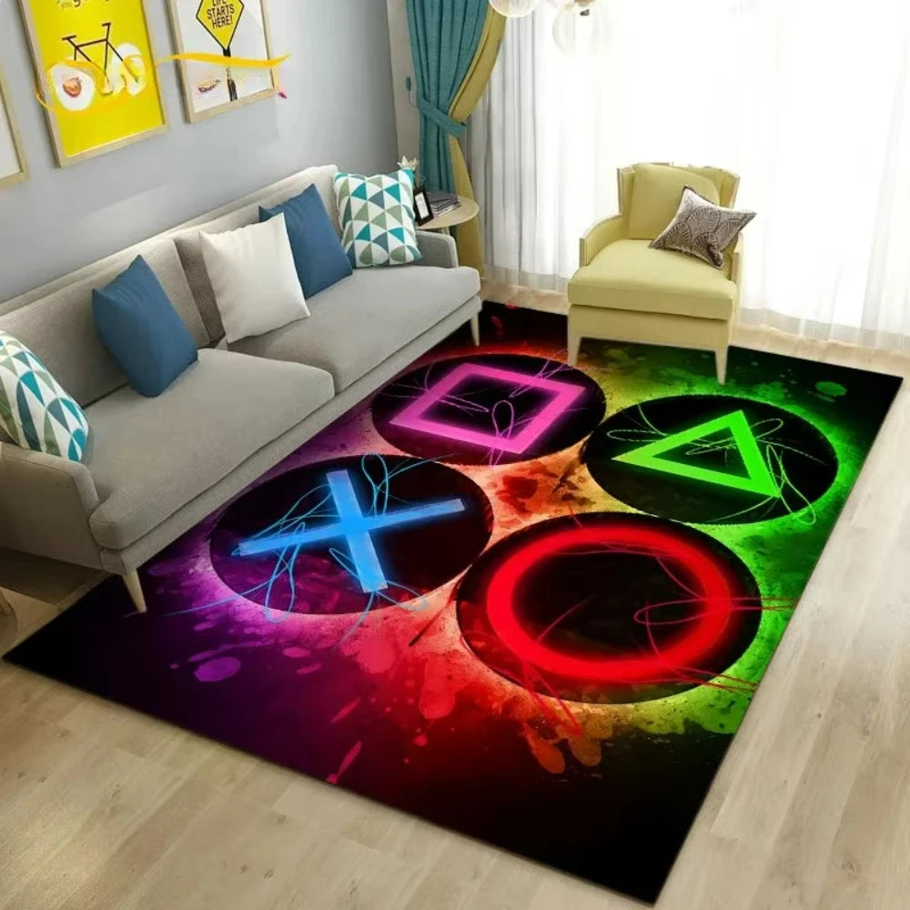 Gamepad Rug - Gaming Room Floor Mat