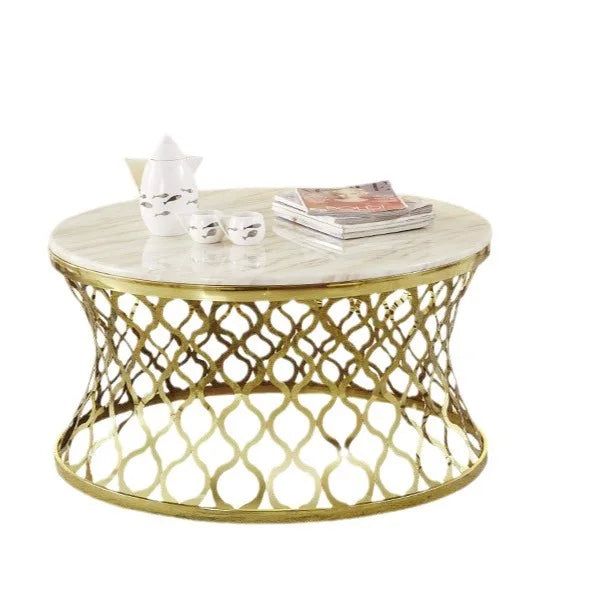 creative corner few gold stainless steel round few mirror edge few sofa side table side cabinet casual small coffee table