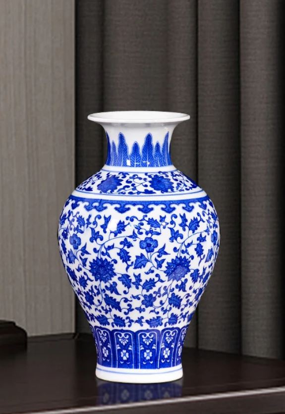 Blue and White Porcelain Vase | Ceramic Flower Vase