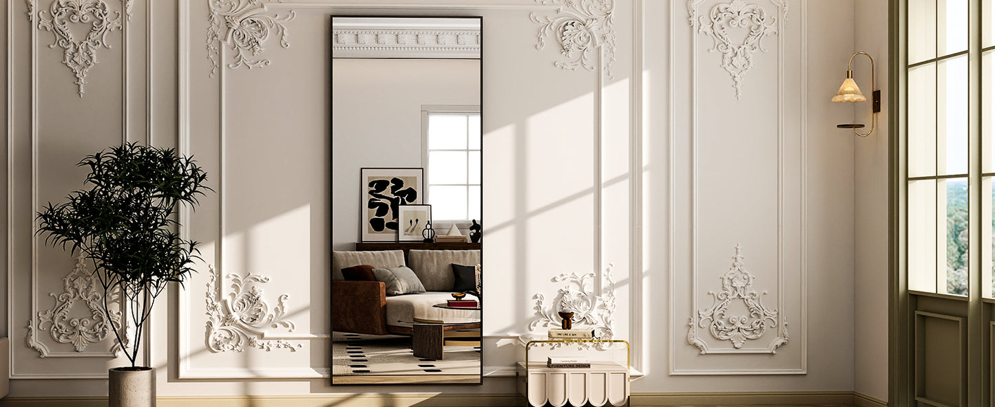Full Length Mirror - Floor Mirror - Rectangular Wall Mounted Mirrors for Bedroom, Living Room, Bathroom