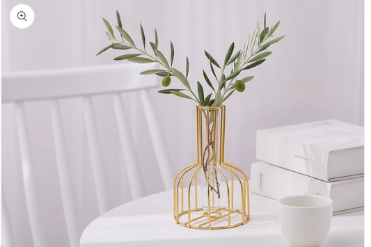 Gold vase lifestyle focal point