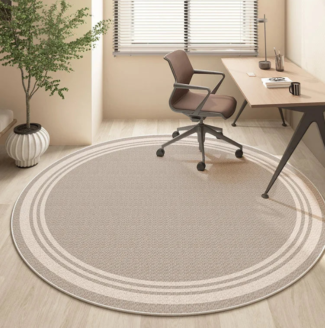 Round Faux Wool Area Rug - Multiple Designs - 60cm or 80cm