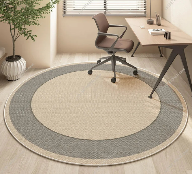 Round Faux Wool Area Rug - Multiple Designs - 60cm or 80cm